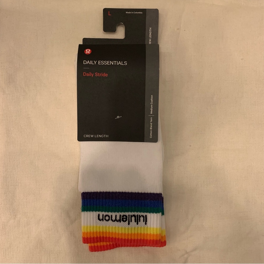 NEW Lululemon Men's Daily Stride Comfort Crew Sock [Large]